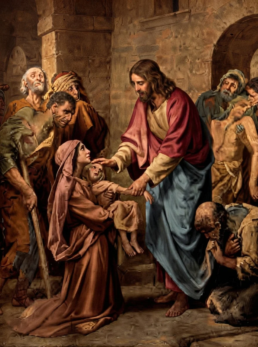 Jesus Healing the Sick.