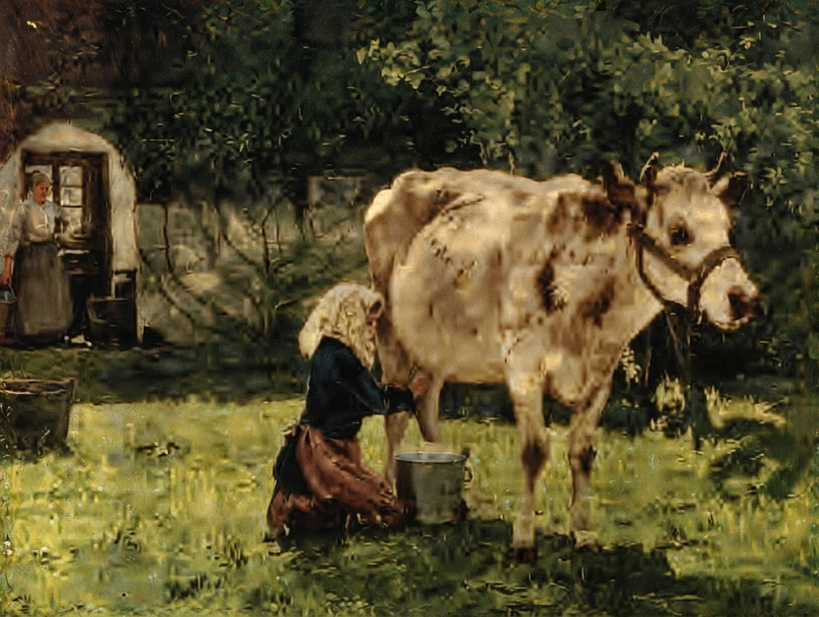 Milking-Time. Julien Dupré