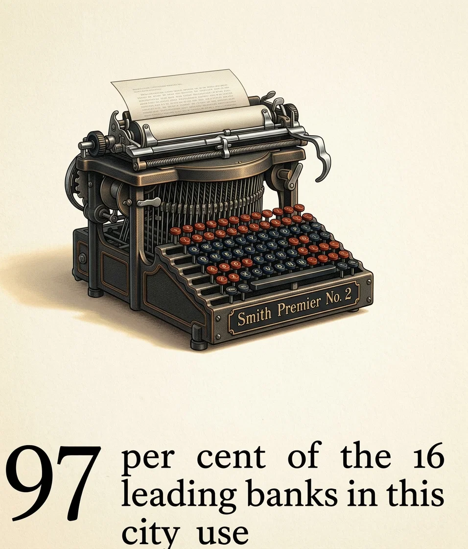 97 per cent of the 16 leading banks in this city use