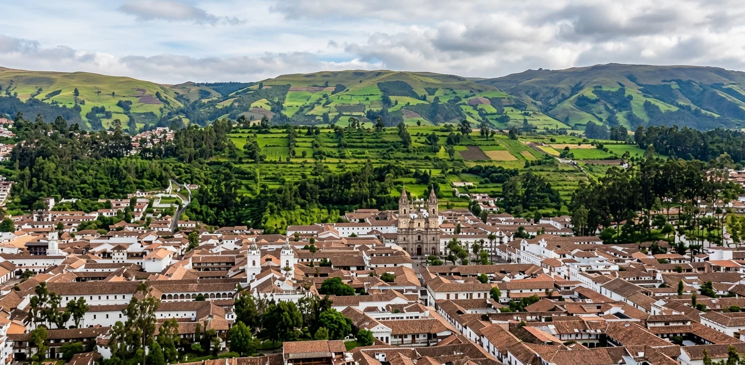 PARTIAL VIEW OF QUITO, ECUADOR