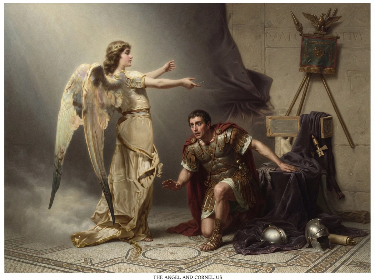 THE ANGEL AND CORNELIUS.