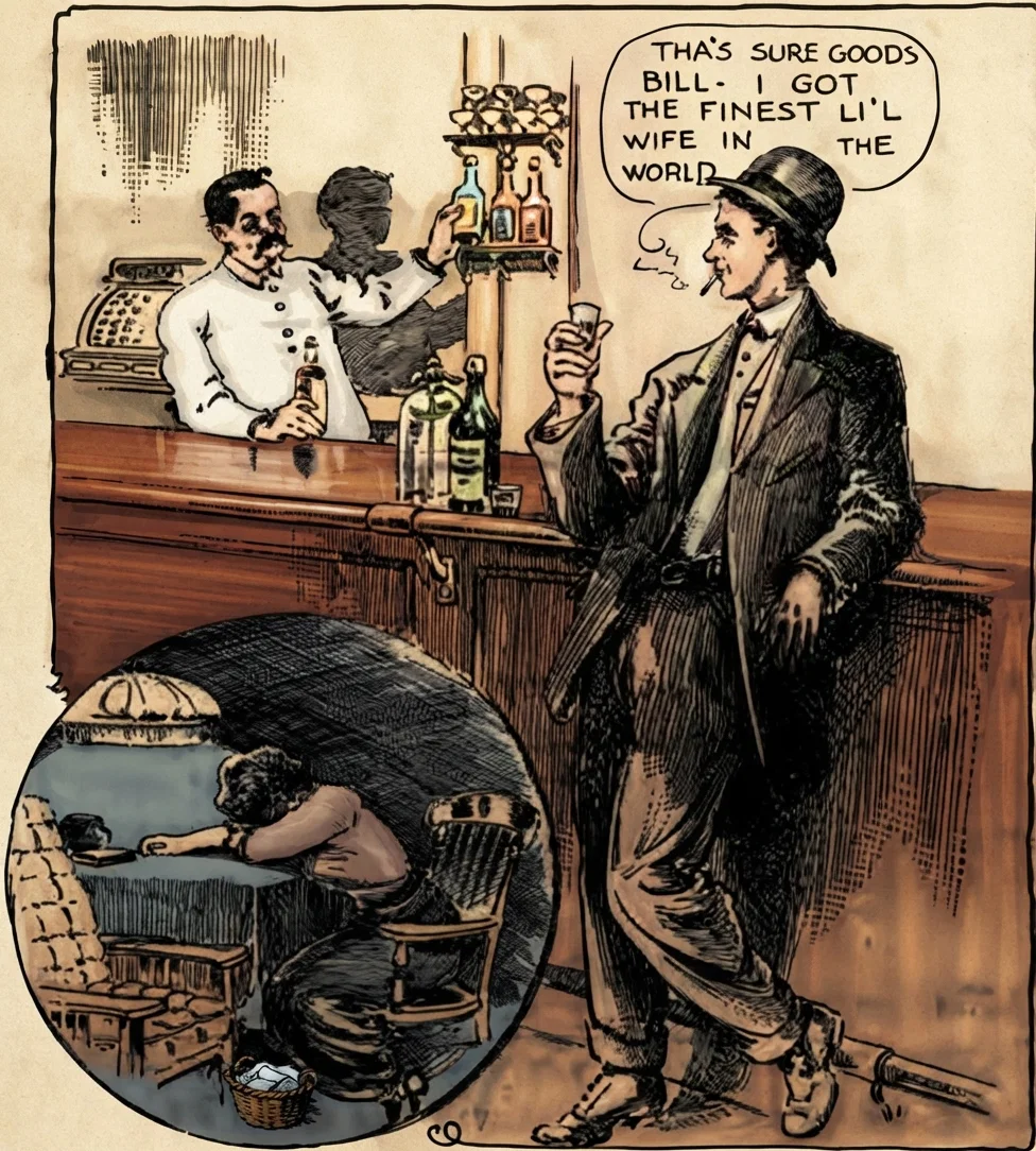 Among the Regular Victims of the Liquor Traffic