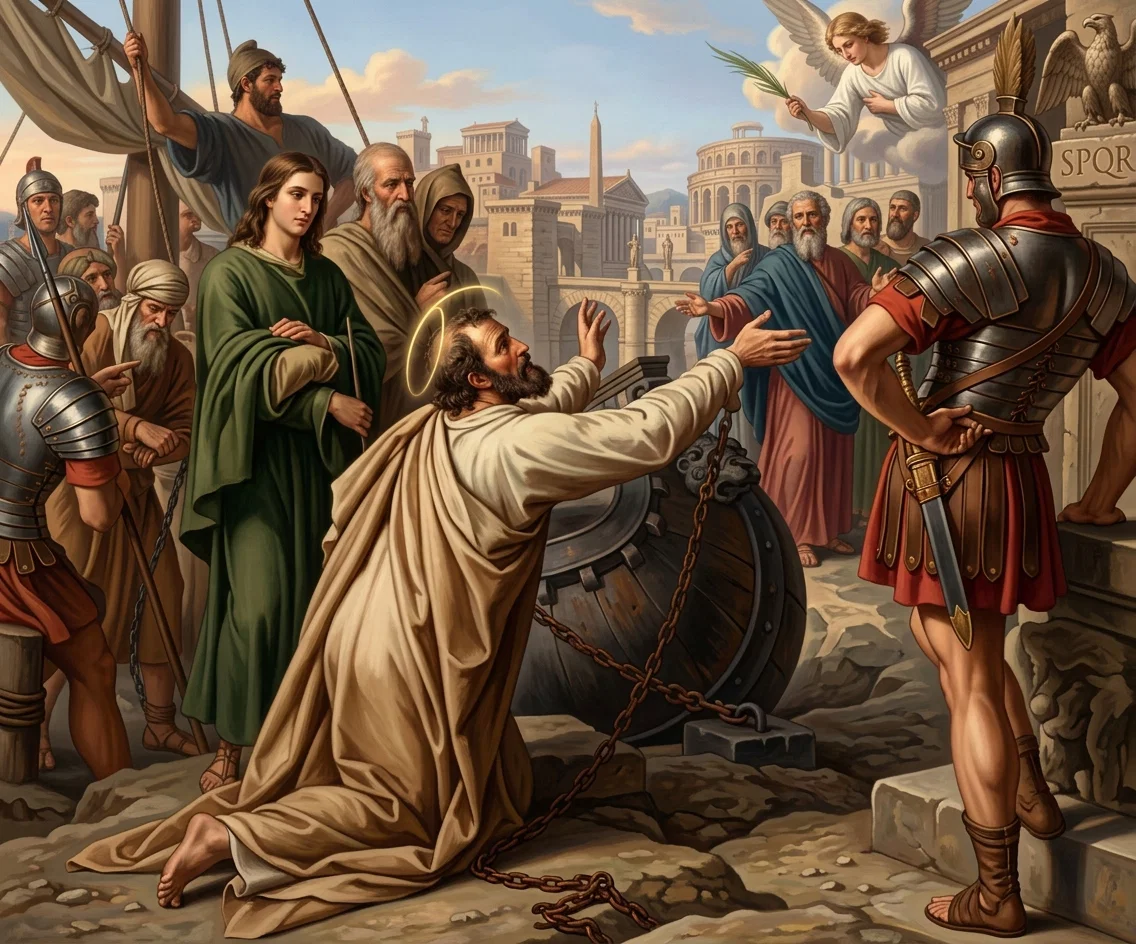 PAUL'S ARRIVAL IN ROME AT THE “THREE TAVERNS.”