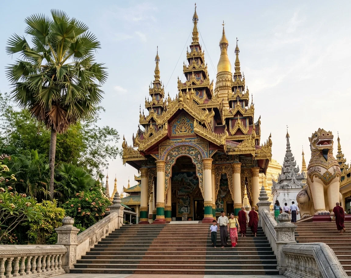 Entrance to Shwe Dagon Pagoda, Rangoon, Burma
Page 13
