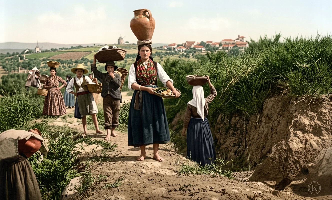 COSTUMES OF PEASANTS IN PORTUGAL