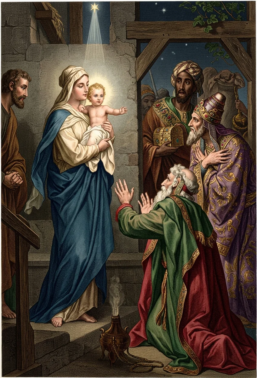 WORSHIP OF THE MAGI H. Hofmann