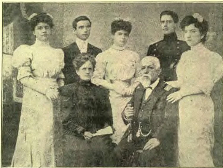 Gen. Eloy Alfaro, the President of Ecuador, with his family.