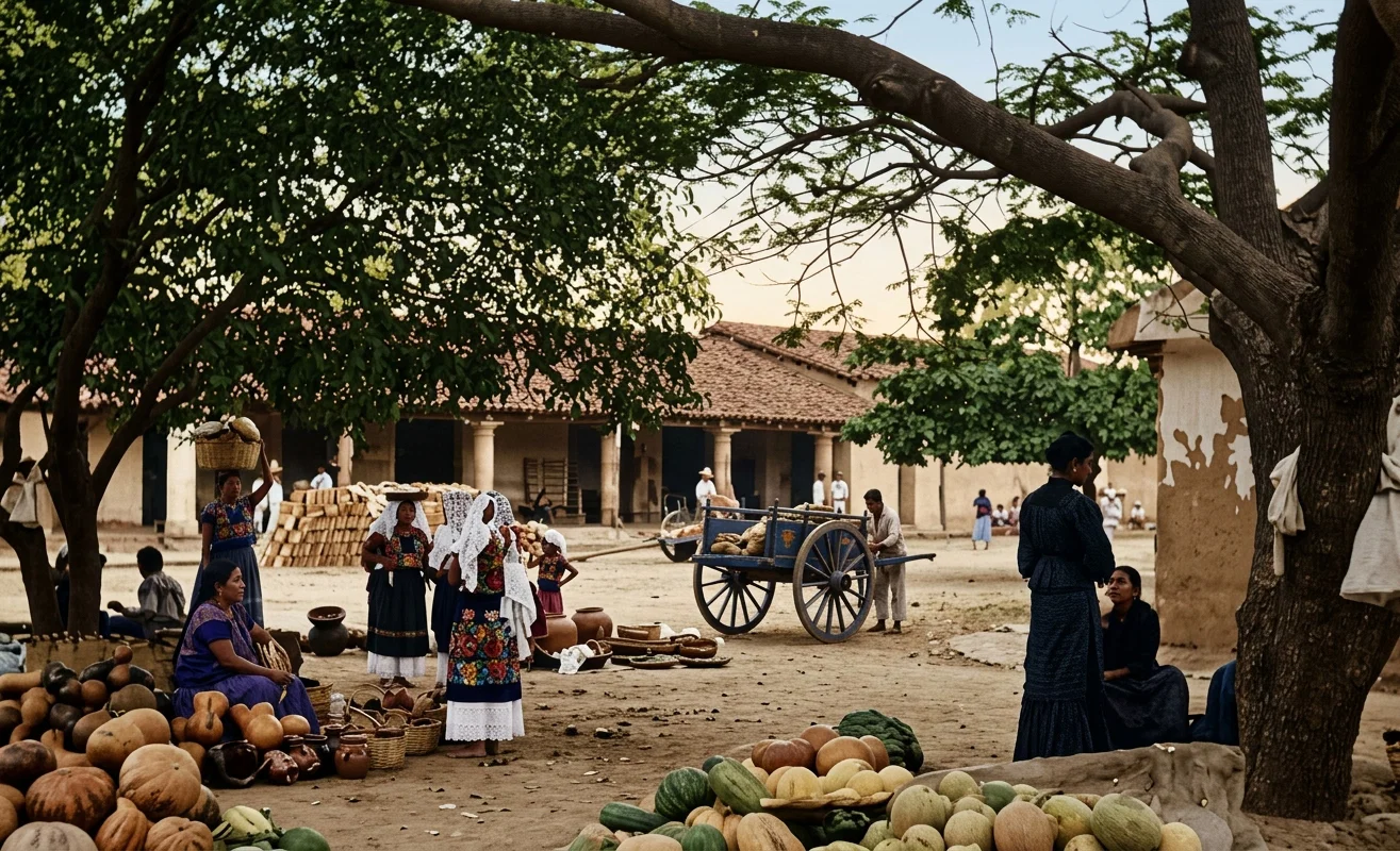 OUTSIDE THE MARKET HOUSE, TEHUANTEPEC