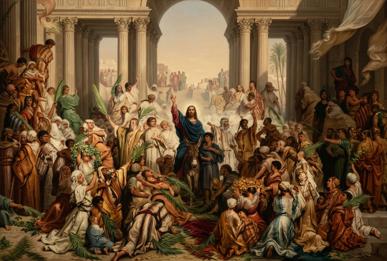 CHRIST RIDING INTO JERUSALEM