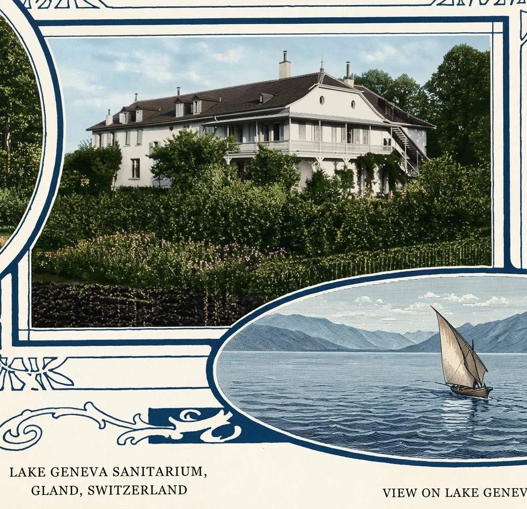 LAKE GENEVA·SANITARIUM,
GRAND, SWITZERLAND

VIEW ON LAKE GENEVA
