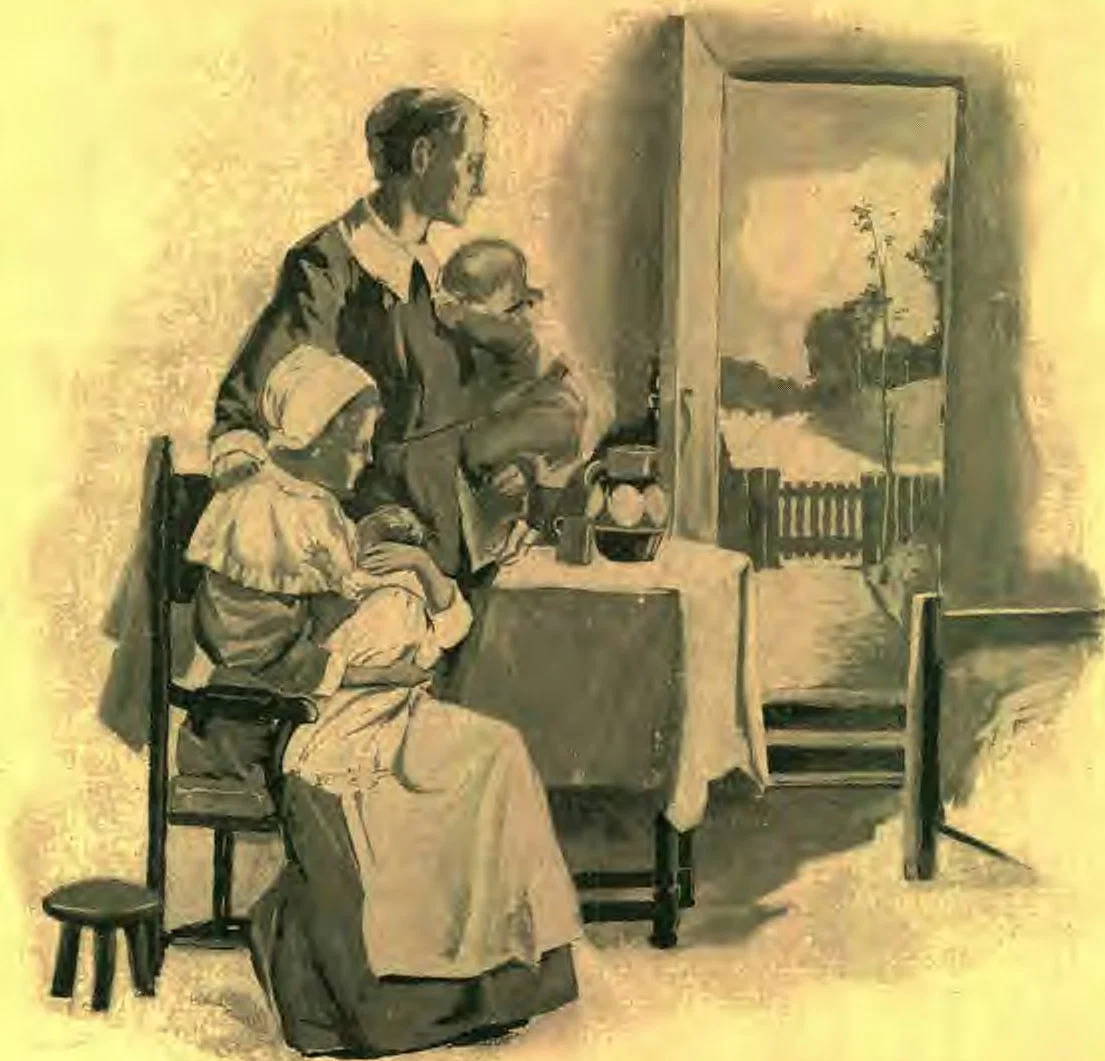 ROGER WILLIAMS LEAVING HIS FAMILY FOR A HOME IN THE WILDERNESS.