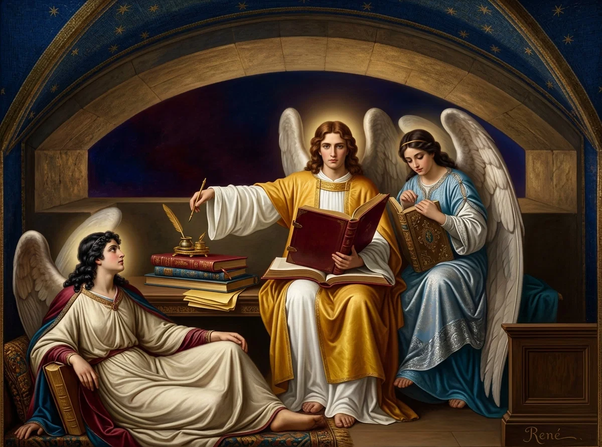 The angels keep an accurate record of every word and action, whether good or bad, and will present that record as evidence in the judgment.