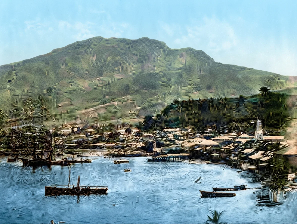 The City of St. Pierre a Year before the Eruption.