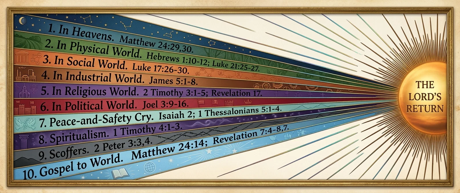 SIGN PROPHECIES OF THE LORD'S RETURN
