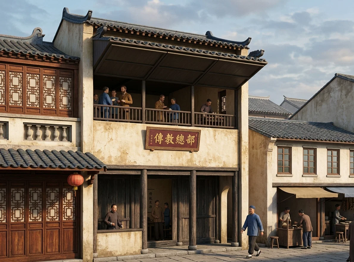 THE MISSION HEADQUARTERS AT CANTON, CHINA