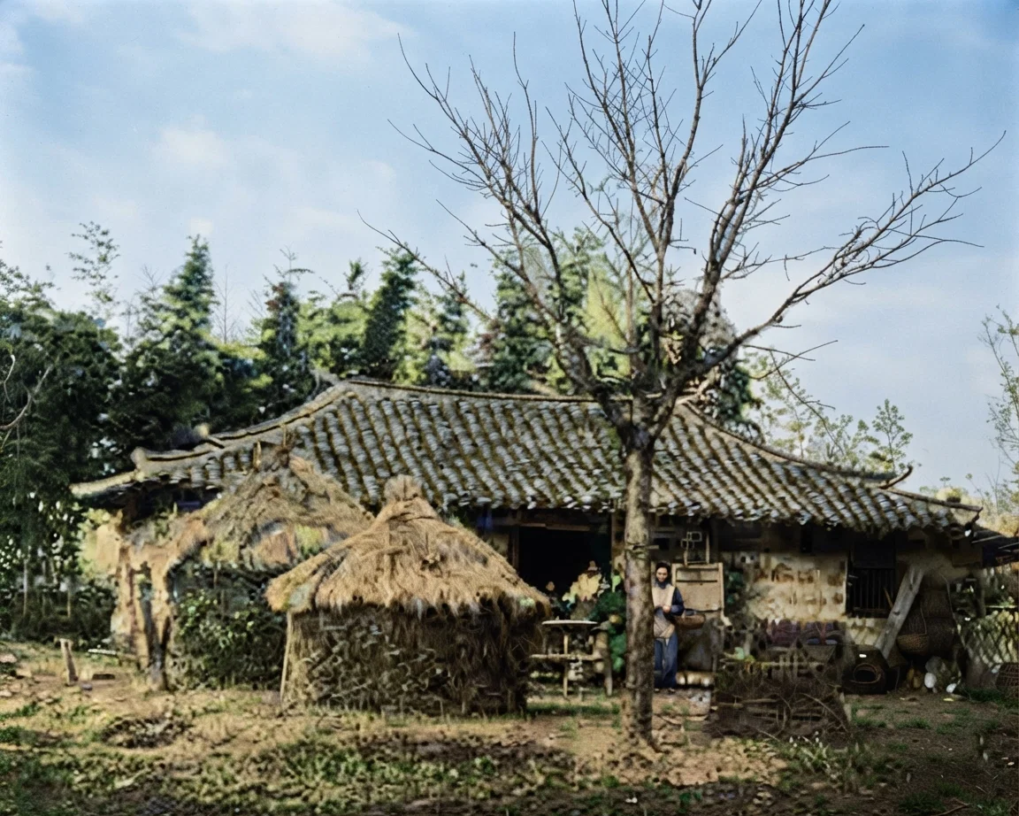 A Chinese Farmhouse.