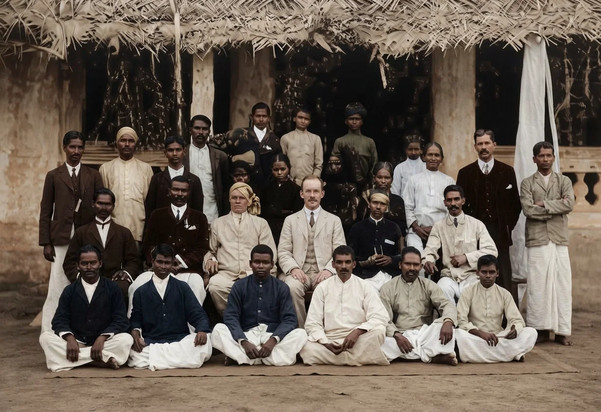 WORKERS ATTENDING COLPORTEURS' INSTITUTE AT TRICHINOPOLI, SOUTH INDIA