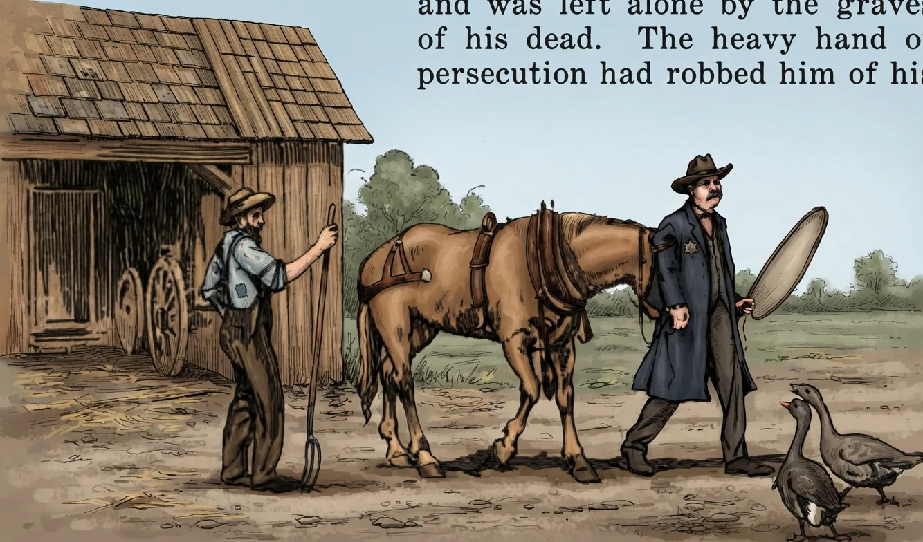 So the sheriff levied on his horse.