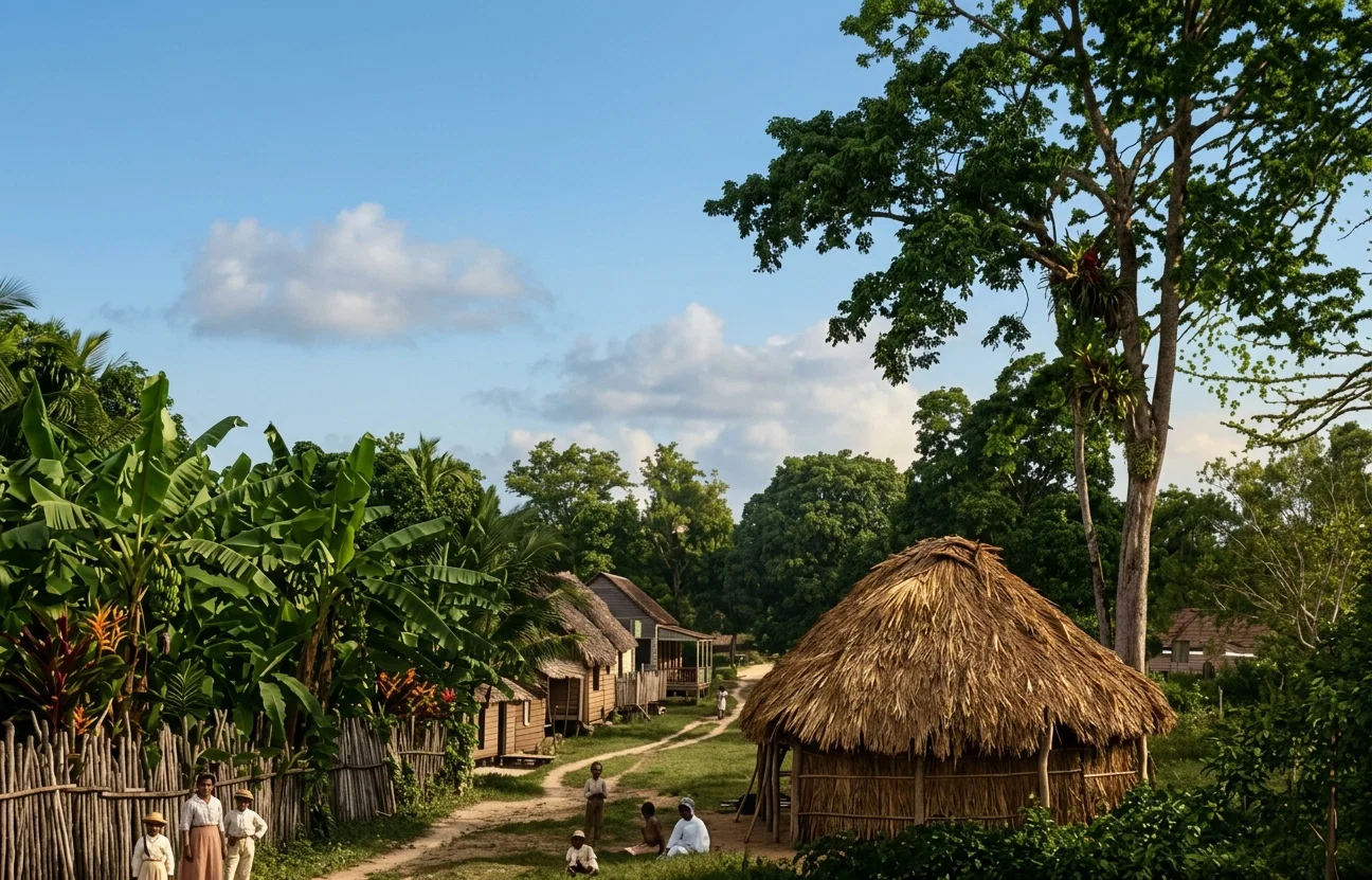 A VILLAGE IN BRITISH HONDURAS