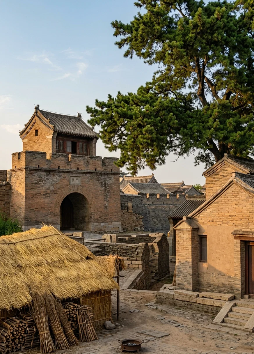 GATE OF A WALLED CITY IN CHINA