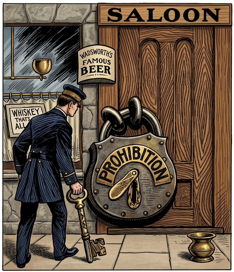 THEY LOCK UP THE SALOON AND
