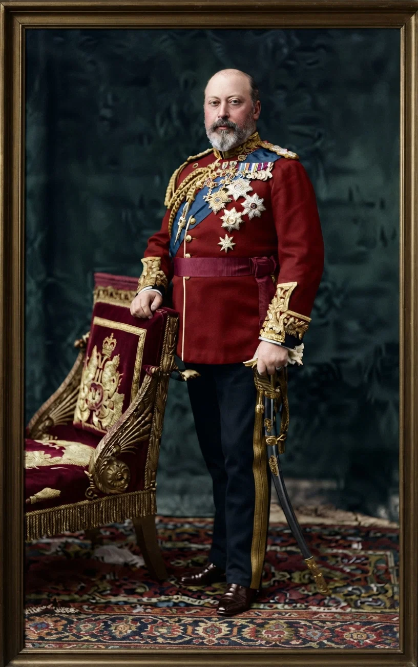The Late King Edward in State Dress
