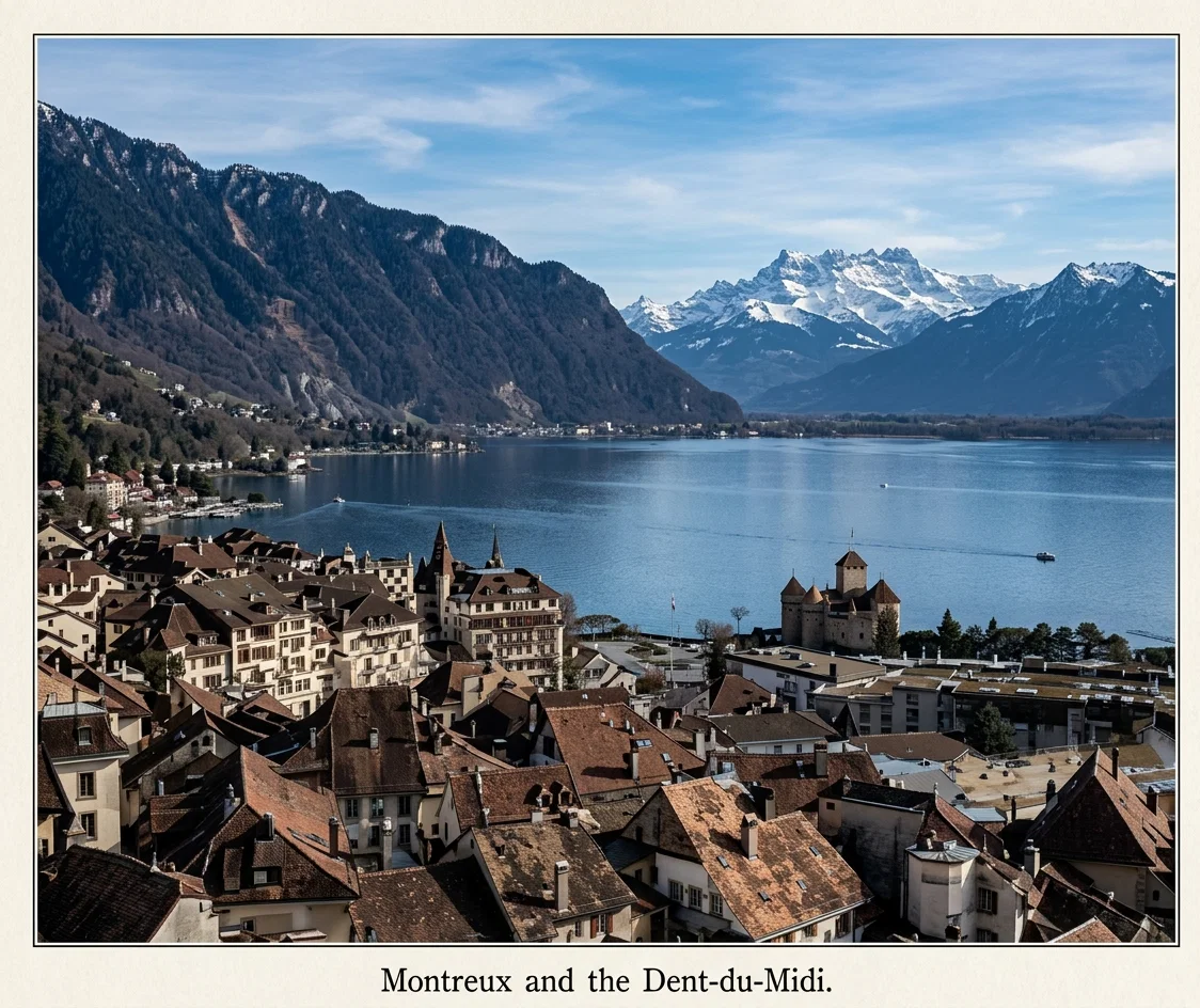 Montreux and the Dent-du-Midi.