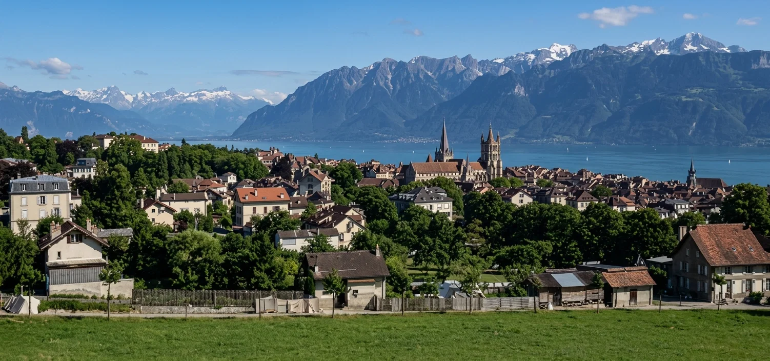 LAUSANNE, AND MOUNTAINS OF SAVOY