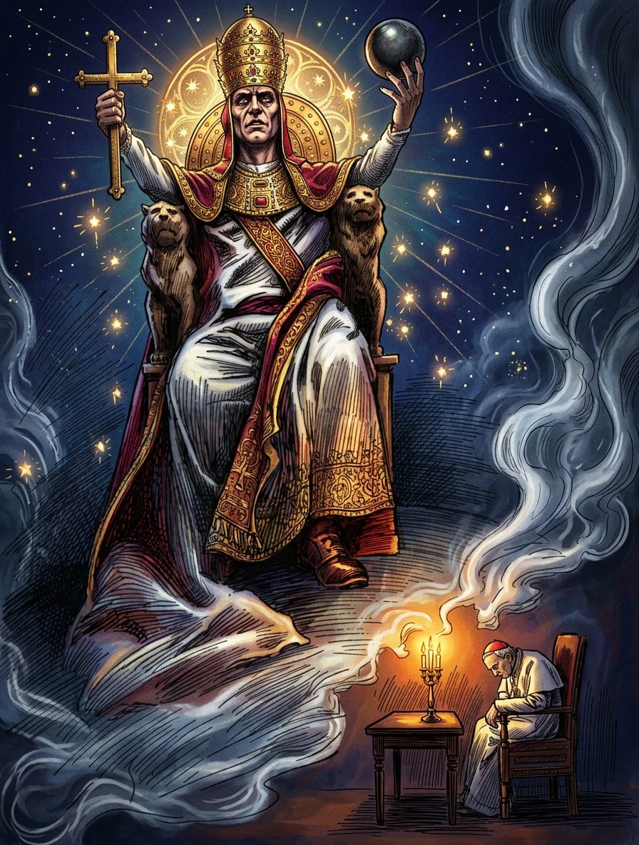 From the Christmas number of Leslie's Weekly, by permission of the publishers.
THE POPE'S DREAM.