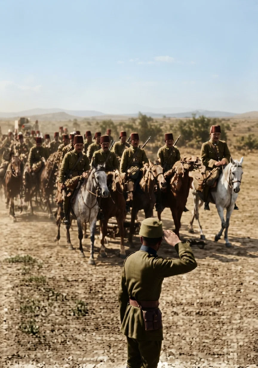 TURKISH CAVALRY ON THE MARCH