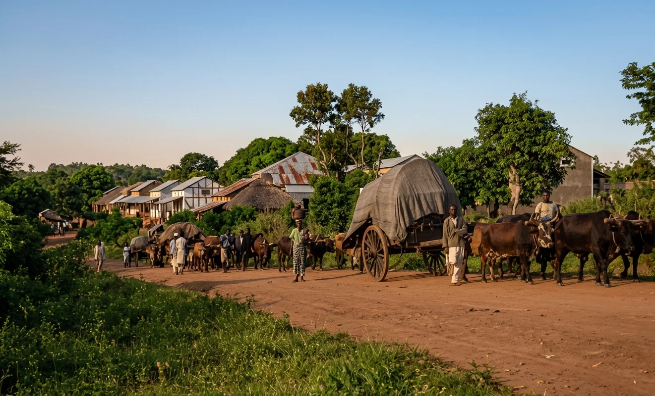 A VIEW IN BLANTYRE, THE TRADING CENTER OF NYASSALAND