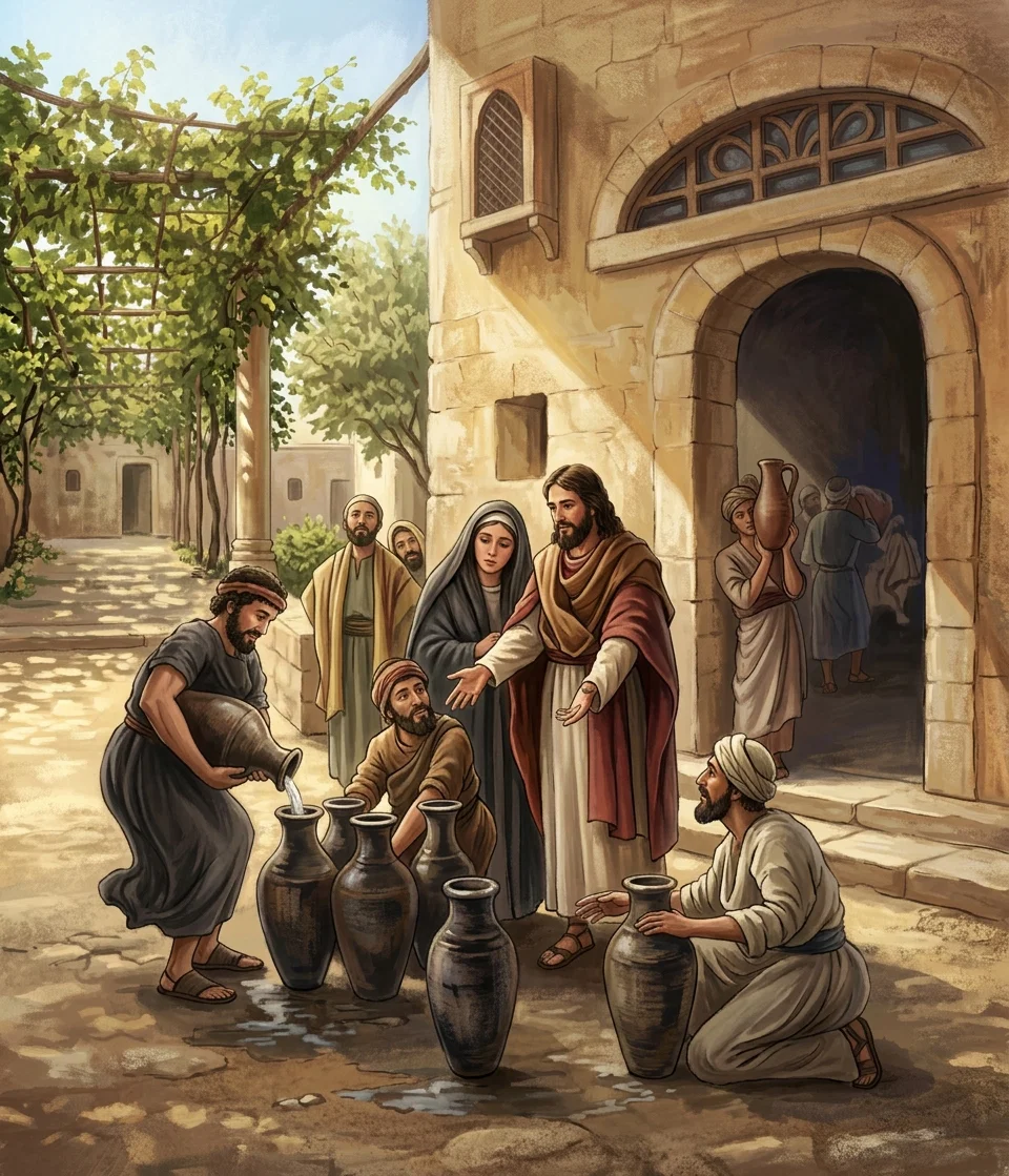“Jesus saith unto them, Fill the water-pots with water. And they filled them up to the brim.” John 2:7.