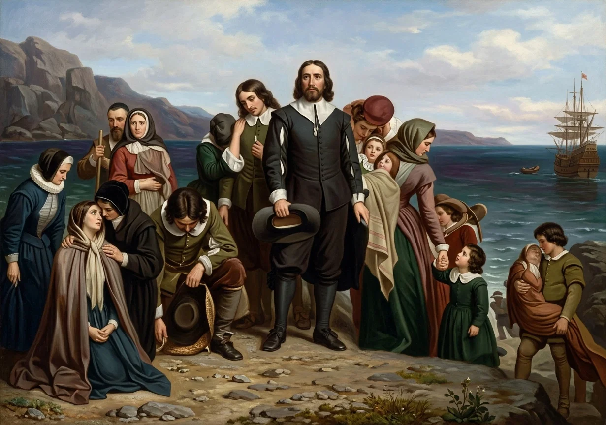 THE PILGRIM FATHERS LEFT THEIR HOMES BECAUSE THEIR COUNTRYMEN FAILED TO RECOGNISE
THE RELATIONSHIP BETWEEN LAW AND LIBERTY