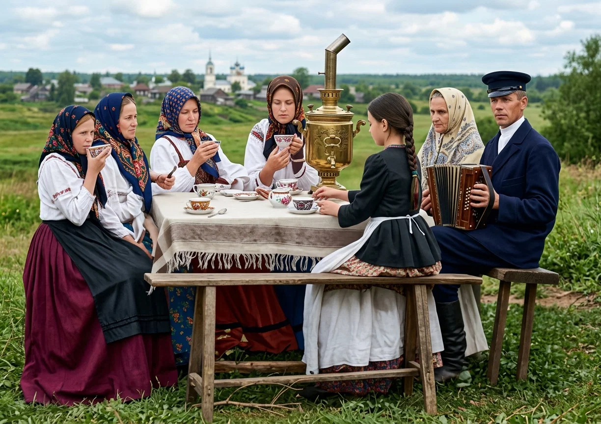 A Russian Tea Party.