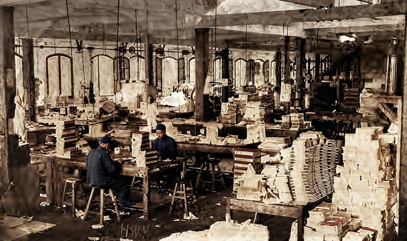 Portion of Foreign Binding Department of a Native Chinese Printing-Office.