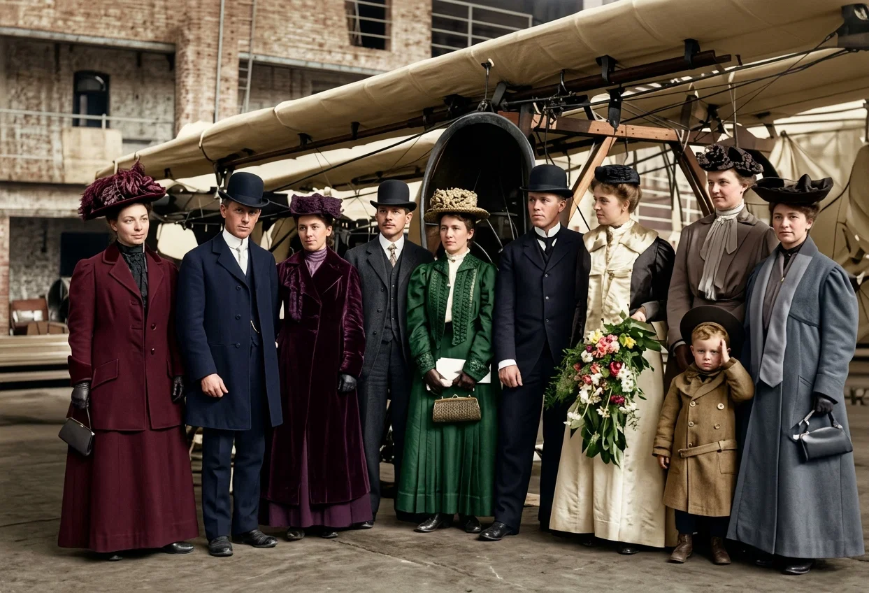 GROUP OF MISSIONARIES ENTERING CHINA