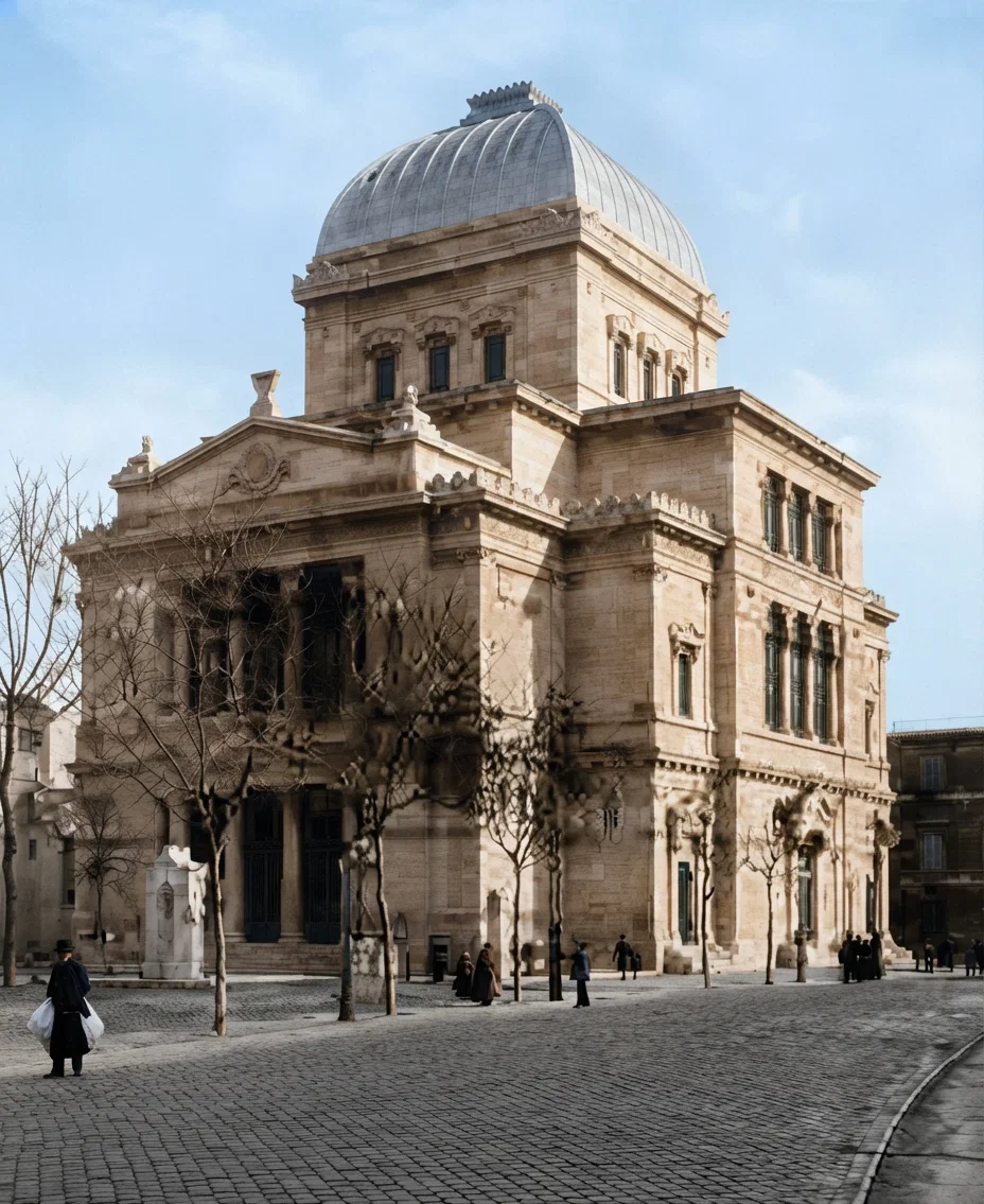 New Jewish Synagog, erected a few years ago in the Ghetto.