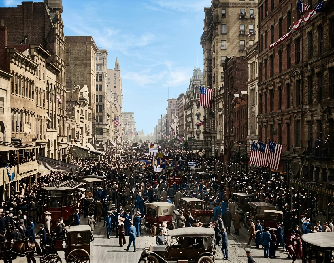 Among the noted events in Washington was the great Suffragette Procession, witnessed at times, we are told, by more than 500,000 people. It is said that sometimes the conduct of the beholders was disgraceful. In other places they were received with cheering and respect. After all, it is a real question whether they gained anything by such demonstrations. There is a strong organization of the antisuffrage association who have been, and are opposing the movement. Altho the latter were not so much in evidence in Washington at this time, evidently their influence was more or less felt.