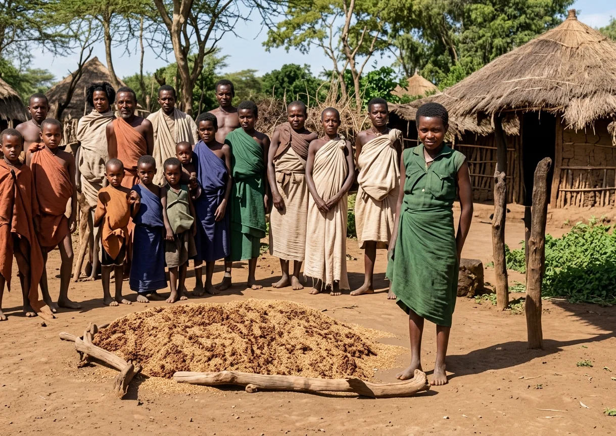 AN AFRICAN VILLAGE