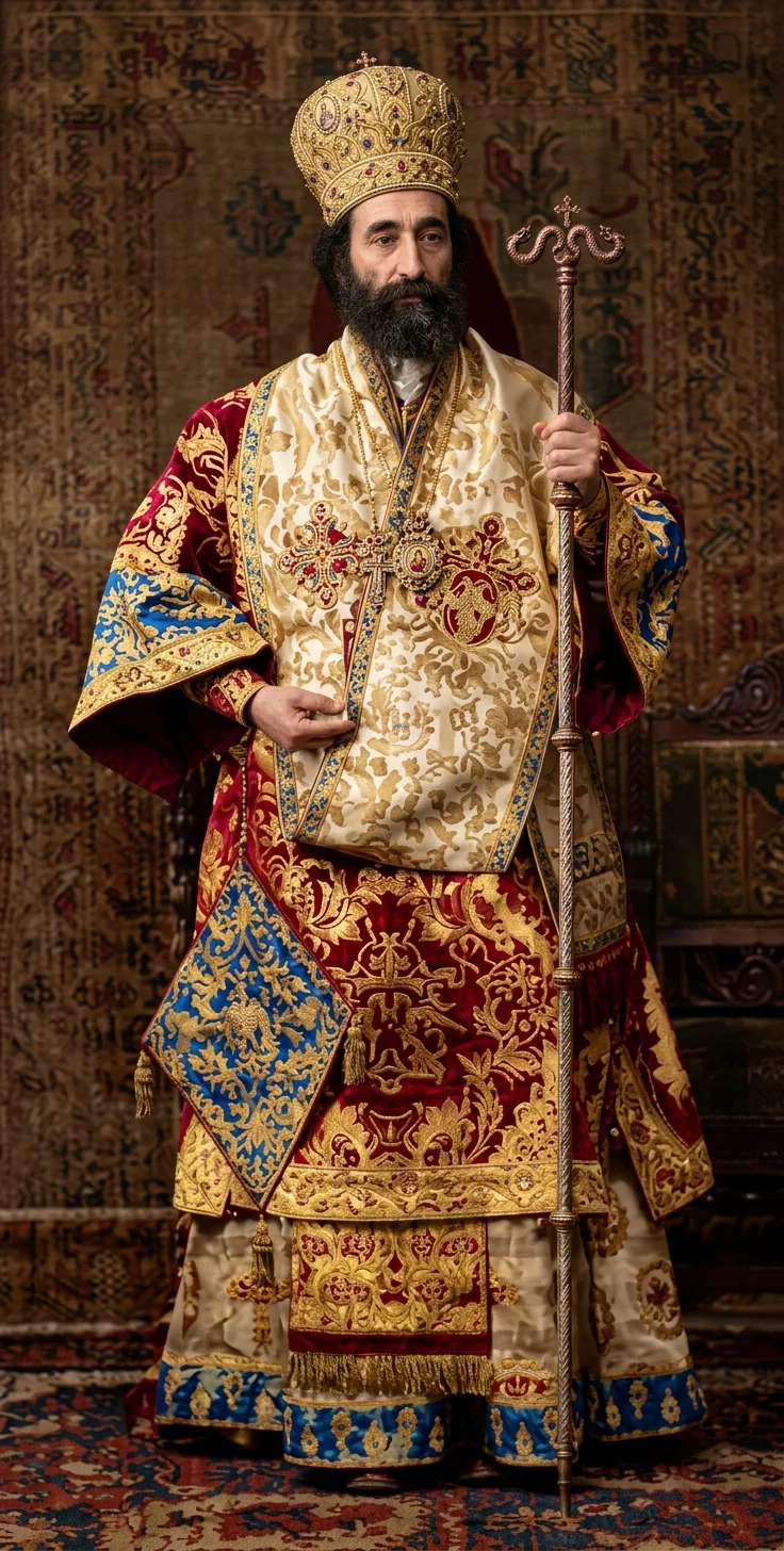Ecumenical Patriarch of the Orthodox Church of the East. Also political representative at the Sublime Porte, of the seven or eight million Greeks in the Ottoman Empire.