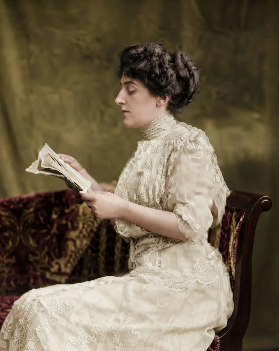 Princess Marie, wife of Prince George, great-granddaughter of Lucian Bonaparte, brother of Napoleon the Great. Roman Catholic.