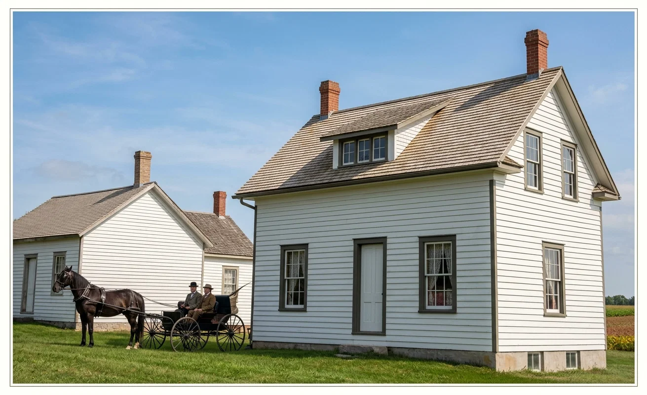 SIX NATIONS' MISSION HOUSE, HAGERSVILLE, ONTARIO