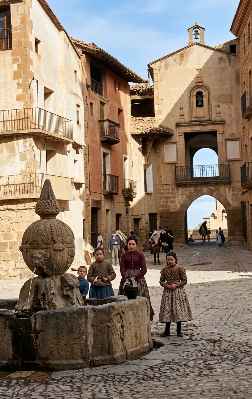 A WATER FOUNTAIN, RUBIELOS, SPAIN