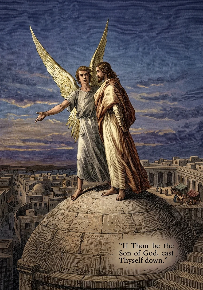 “If Thou be the Son of God, cast Thyself down.”
