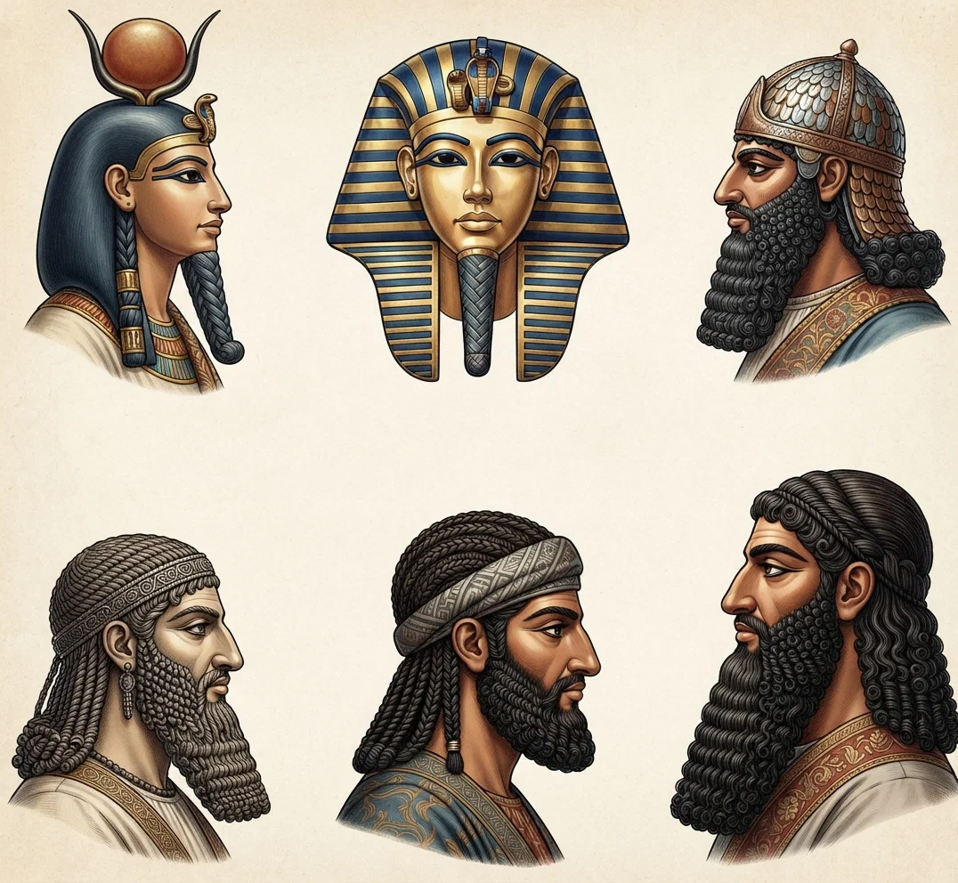 Assyrian BEARDS.