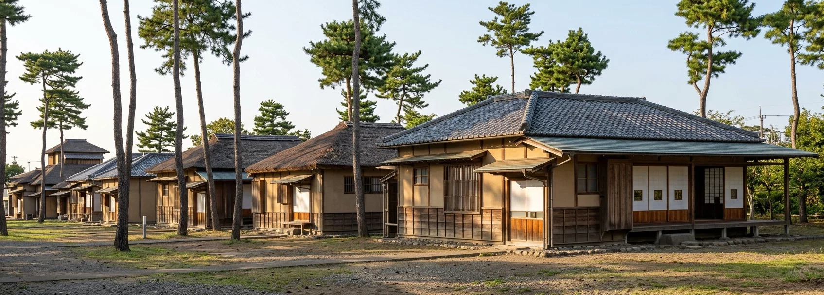 JAPANESE HOUSES, JAPAN MISSION HEADQUARTERS
These houses face the west, and are across the compound from school building and foreign houses shown in last week's issue.