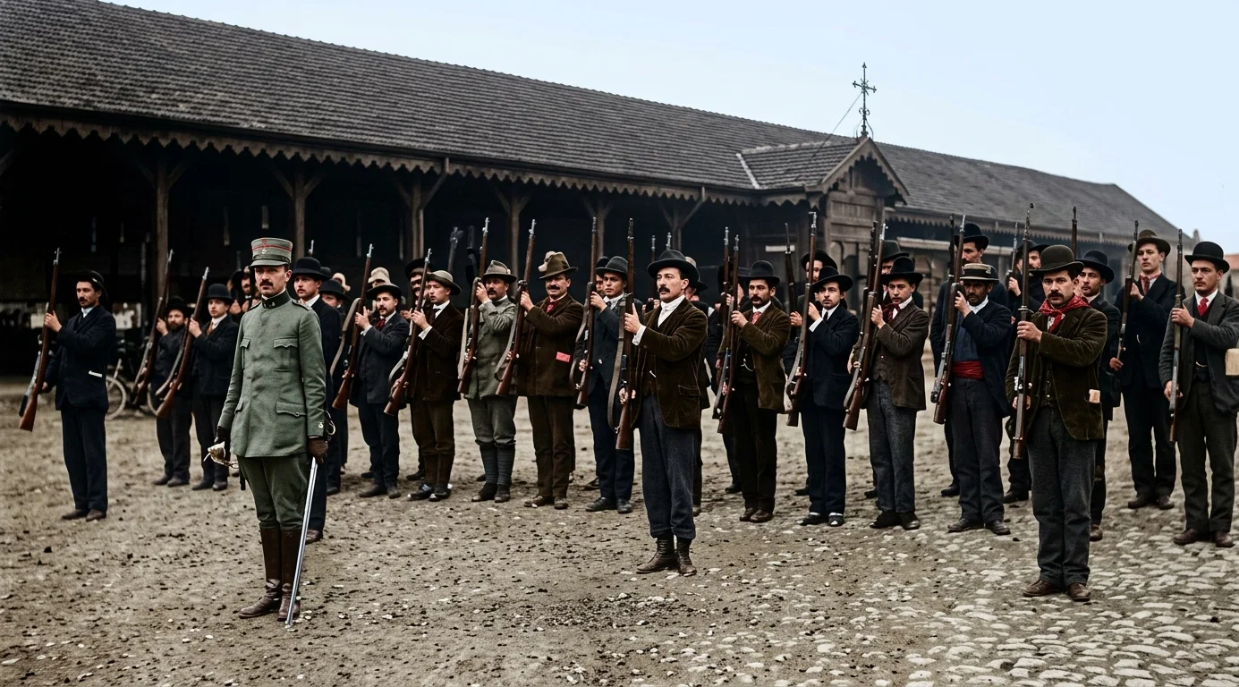 ITALIAN SOCIALISTS DRILLING FOR WAR