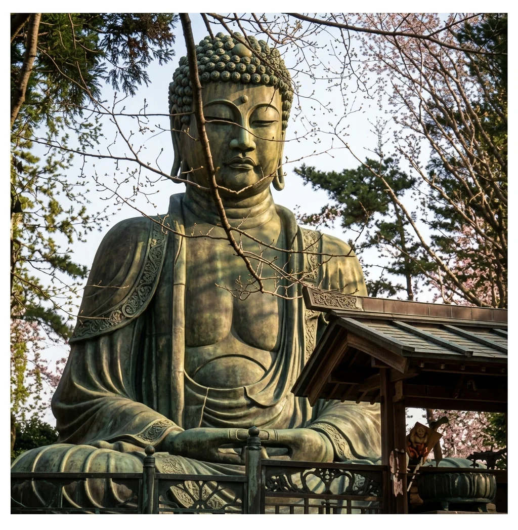 COLOSSAL IMAGE OF BUDDHA, TOKIO, JAPAN