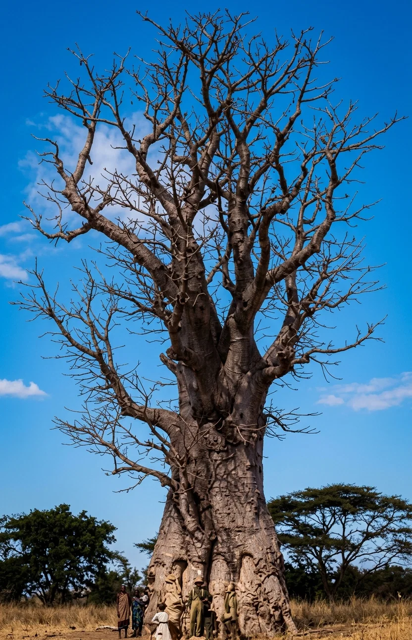 THE FORSAKEN IDOL, A TREE THAT WAS ONCE WORSHIPED IN RHODESIA, SOUTH AFRICA, AS A GOD