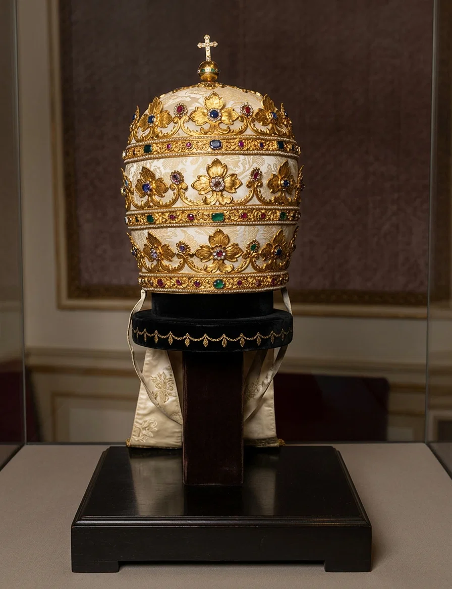 THE POPE'S TIARA, FRONT VIEW